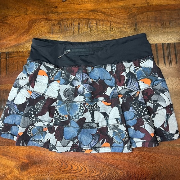 Lululemon Pace Rival Skirt Biggie So Fly Butterfly Pizzazz Print Size 4 - Picture 2 of 8
